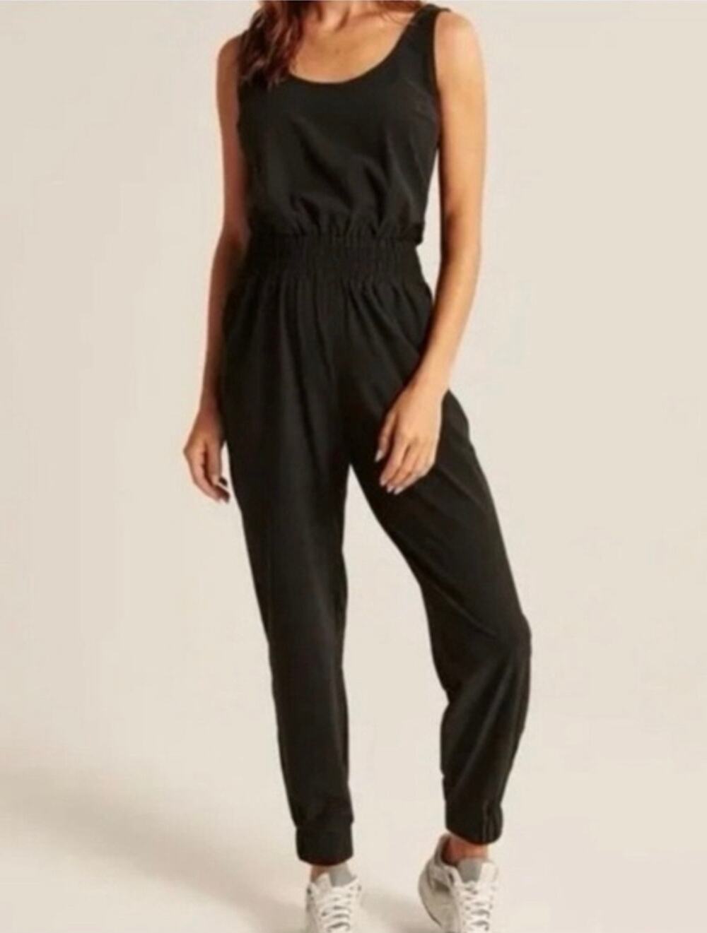Abercrombie & Fitch Lightweight Traveler Jumpsuit Black Size Small Petite